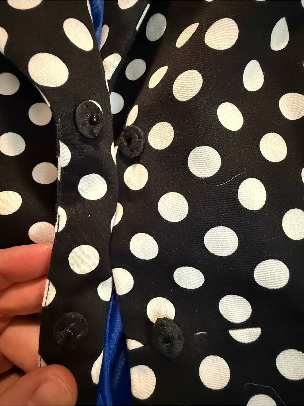 Tahari Black & White Polka Dot Tailored Blazer - Picture 7 of 12